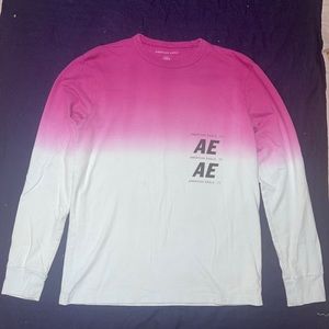AMERICAN EAGLE PORTS 77 LONG SLEEVE T-SHIRT Standard FIT SIZE M Gradation Color